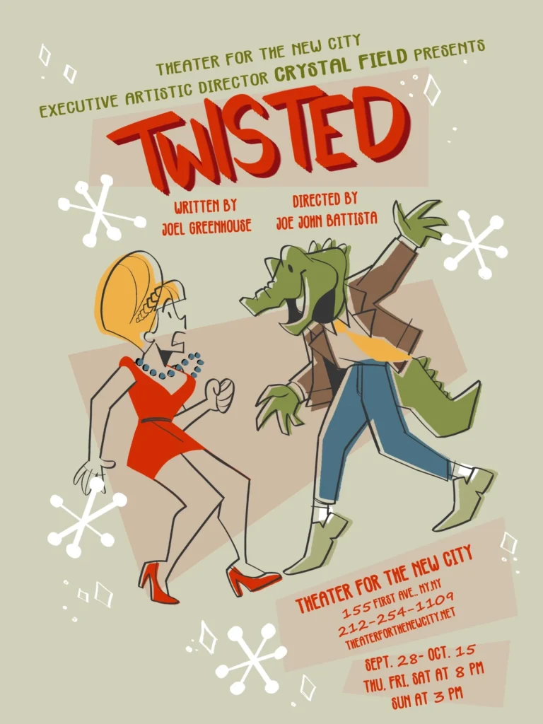 A poster of twisted with the title and character.